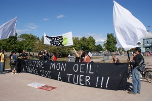 Les APLP ont joint leur voix aux manifestants contre ce festival de la culture... de la mort