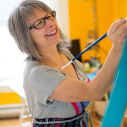 Line Blouin, peinture et poésie
