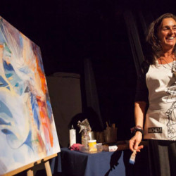 Peinture en direct avec Dominique Normand