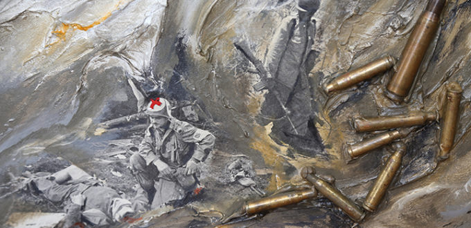 peintre Jean Cote, expo Non à la guerre