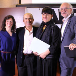 Marie-Josée Parent, André Michel, Nathalie Bondil et Jean-Daniel Lafond.