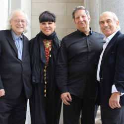 Raôul Duguay, Nathalie Bondil, Robert Lepage et André Michel